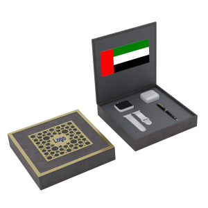 صندوق هدايا جلدي عصري - صندوق هدايا VIP - صندوق هدايا جلدي فاخر للاحتفالات الوطنية